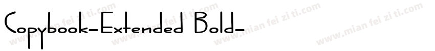 Copybook-Extended Bold字体转换